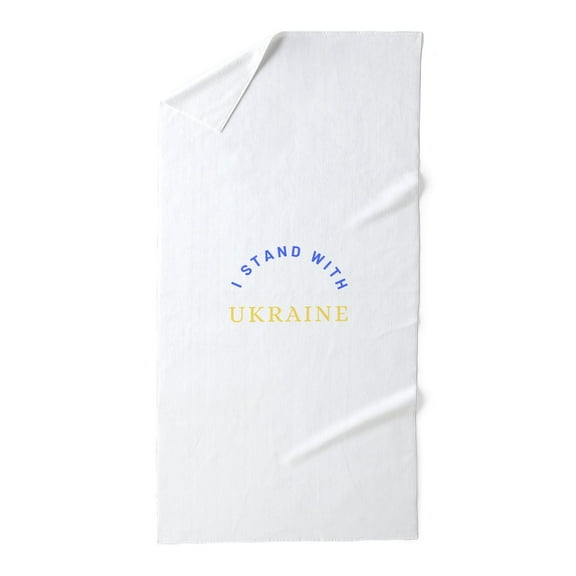 CafePress - Solidarity With UKRAINE - Large Beach Towel, Soft 30"x60" Towel with Unique Design