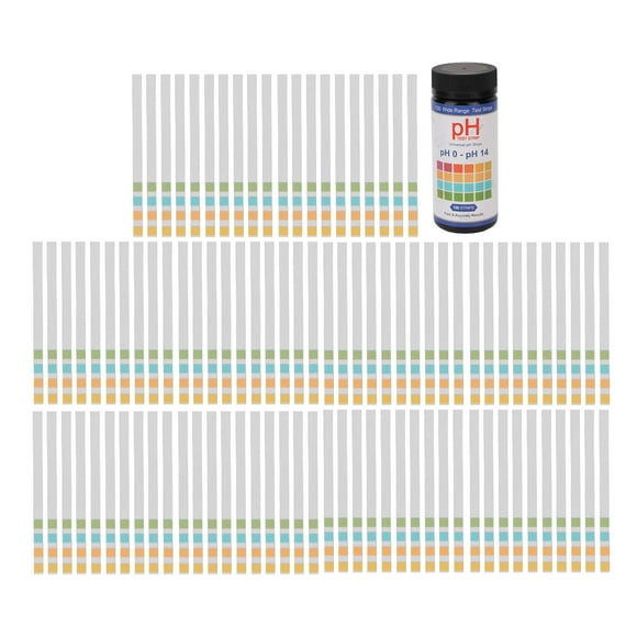 100 PCS PH Test Strips Fast Accurate Result Portable PH Reagent Strips for Testing Saliva Urine Liquid for Testing Soil Water Saliva Water Food Fish Tank Aquariums Ponds