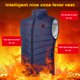 thumbnail image 5 of Chaleco calefactor Chaqueta térmica inteligente Moda Hombres Inteligentes Carga USB Ropa de abrigo FLhrweasw Nuevo, 5 of 8