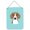 Blue, variant on Checkerboard Lime Green Beagle Wall and Door Hanging Prints