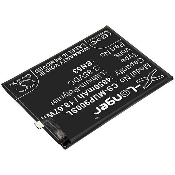 Replacement Battery for Redmi M2003J6B1I,M2003J6B2G,Note 9 Pro,Note 9 Pro Max,BN53,4850mAh,Mobile Phone battery