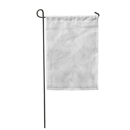SIDONKU Gray Bathroom White Marble Bricks Wall for Interiors Nature Garden Flag Decorative Flag House Banner 28x40 inch