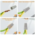 thumbnail image 5 of 1000PCS Wire Connectors Nuts 22-16 AWG Electric Wire Caps Insulating Insert Twist Electrical Wire Connectors Grey Wire Assortment Nuts for Quick Connection, 5 of 5