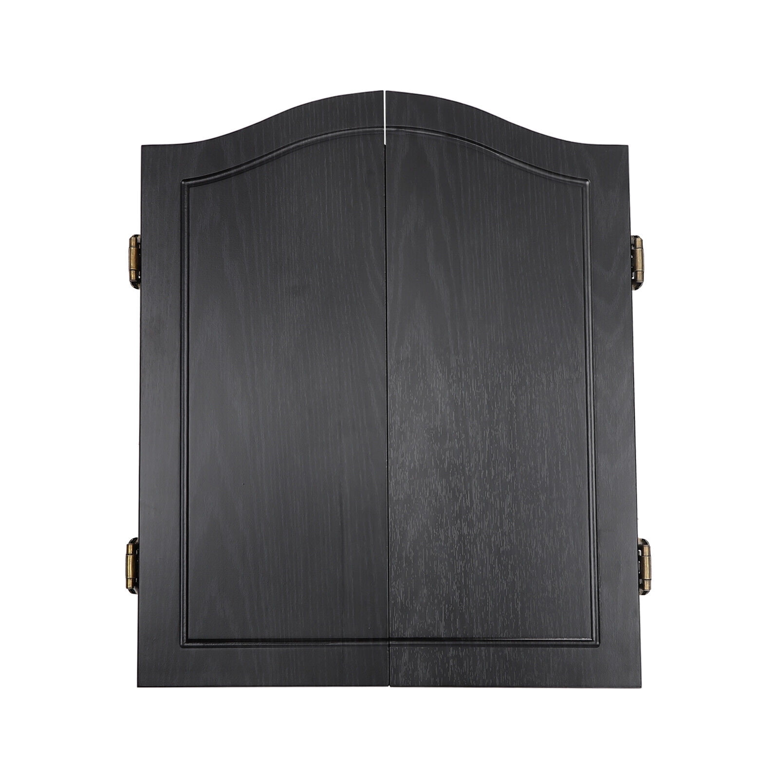 Wall mounted Wooden Dart Board Wall-Mounted Cabinet Dart Boards Set & 6 Dart for Adults Black