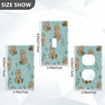 thumbnail image 2 of Light Switch Cover Switch Plate Outlet Cover Plug Cover for Electrical Toggle Switch Cute Otter Pattern, 2 of 6