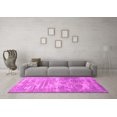 thumbnail image 3 of Ahgly Company Indoor Round Oriental Pink Industrial Area Rugs, 4' Round, 3 of 4
