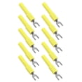 thumbnail image 2 of Fork Wire Connector, Reliable Spade Plug U Type High Strength Rugged Lightweight  For Multimeter Yellow, 2 of 8