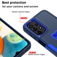 thumbnail image 3 of TASHHAR Samsung Galaxy A23 5G Case with Screen Protector and Magnetic Car Mount Kickstand Military Grade Full Body Double Layer Drop Protection Rugged Durable for Galaxy A23 5G Phone - Dark blue&Blue, 3 of 12