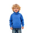 thumbnail image 2 of EnJoCho Toddler Kids Lightweight Cable Knit Sweater Turtleneck Pullover Top Warm Solid Undershirt Fall Winter Soft Baby Child Thermal Wear Layering, 2 of 6