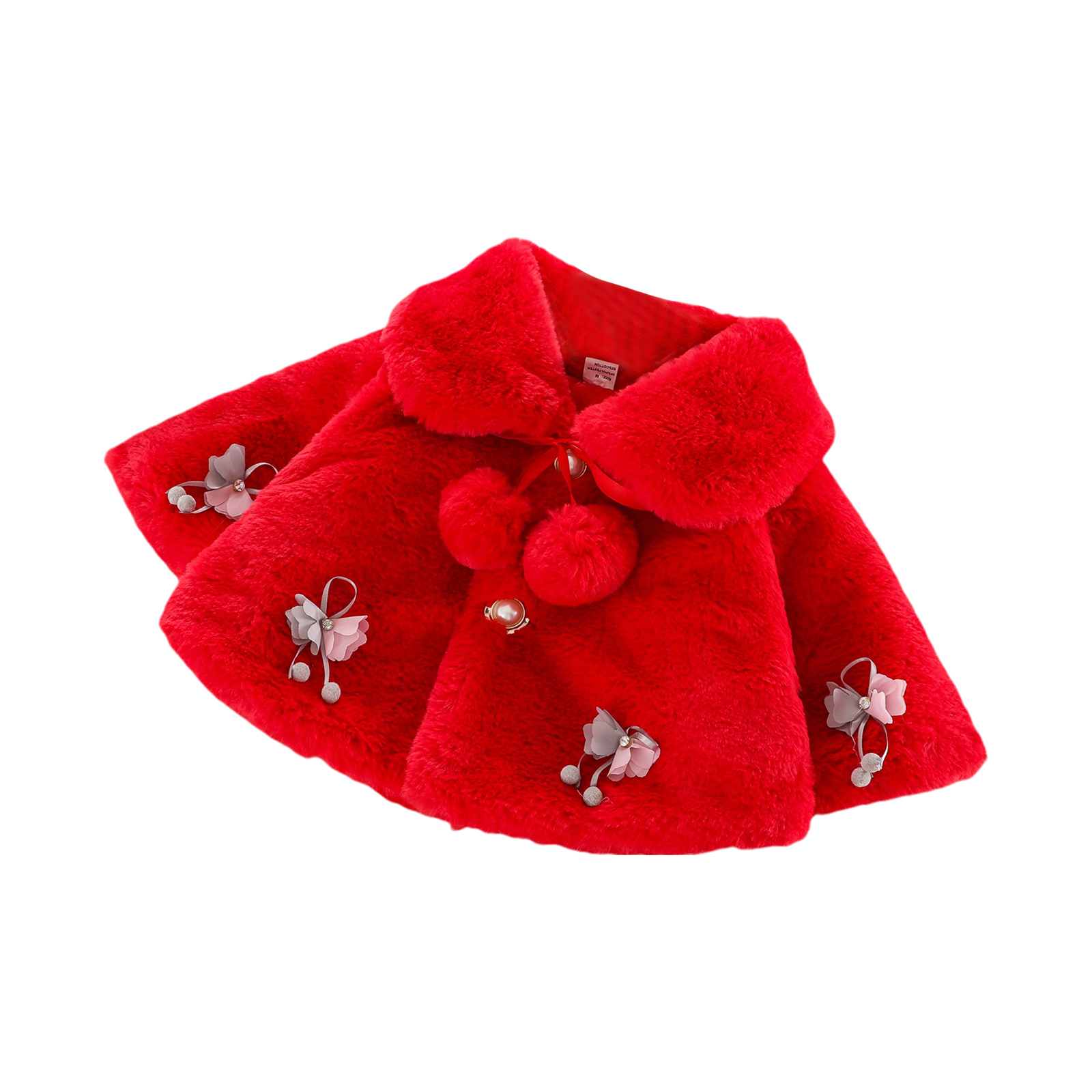 Seyurigaoka Baby Girls Cute Button Cardigan Jacket Toddler Windbreaker Fall Winter Warm Cloak - image 2 of 5
