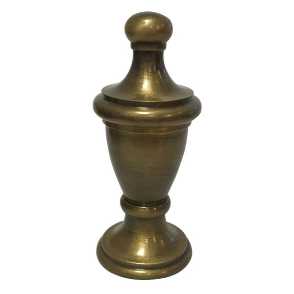 Royal Designs, Inc. Simple Vase Design Finial for Lamp Shade, F-5061AB-1, Antique Brass, Single