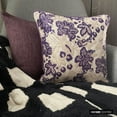 thumbnail image 5 of The HomeCentric Throw Pillow Cover, Decorative Purple Pack of 2, 22x22 inch (55x55 cm) Throw Pillow Covers, Velvet Velvet Floral Throw Pillows For Couch, Nature & Floral Style - Plum Scented, 5 of 10