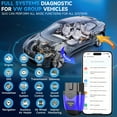 thumbnail image 3 of Autophix 3610 Wireless Bluetooth OBD2 Scanner Fits for VW Audi Skoda Seat Cars Scan Full-System Car Code Reader OBD2 Scanner with EPB Service Reset Throttle Learning for VAG Vehicles Diagnostic Tool, 3 of 10