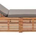 thumbnail image 6 of vidaXL 1 Piece Outdoor Patio Sun Lounger Chair with Cushion Solid Teak Wood Garden Recliner, 6 of 8