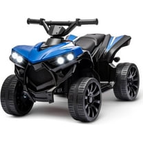 Jojoka 6V Kids ATV Ride on Car, Battery Powered Electric Ride on Toys for Toddlers with LED Lights, Music, Forward/Backward & Wear-Resistant Wheels, for 2- 5 Years Old Boys & Girls, Blue