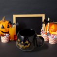 thumbnail image 6 of Btomtd 11oz Pumpkin Shape Ceramic Mug, Suitable as Water Cups and Coffee Cups, Pumpkin Cups for Tea and Milk, Office Drinkware for Festive Coffee Mugs, Black, 6 of 7