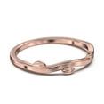 thumbnail image 3 of Winding Willow 18K Rose Gold Over Silver Wedding Band, 3 of 4