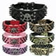 thumbnail image 2 of 2" Wide Spiked Studded Leather Dog Collar Bullet Rivets with Cool Skull Pet Accessories for Meduim Large Dogs Pitbull Boxer S-XL ShopWise Round, 2 of 13