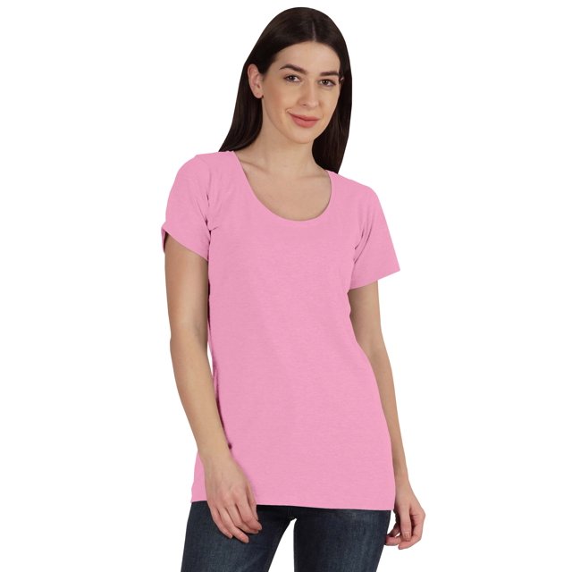 Inkmeso Inkmeso Womens Scoop-Neck T-shirt Short Sleeve Summer Basic Tee
