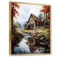 thumbnail image 2 of Designart "Green Brown Mills Rustic beauty Green Photo I" Cityscapes Floater Framed Canvas Wall Art, 2 of 7