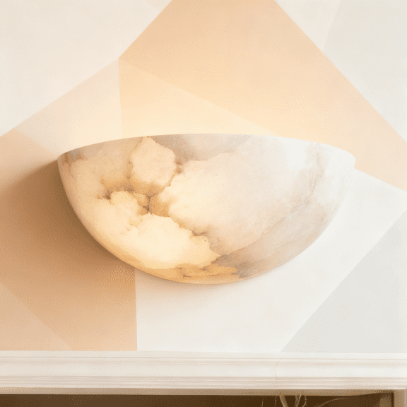 Windham Alabaster Elegant Sconce