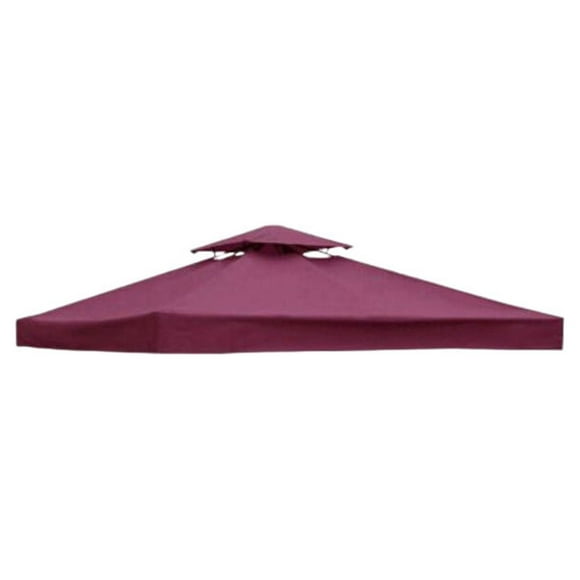 destyer Canopy Top Cover Replacing Components Camping Picnic Tent Roof Component Gazebo Accessories Dual-layer Replacement Accessory Red Wine/Double
