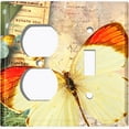 thumbnail image 4 of Metal Light Switch Plate Cover Nature Butterfly Scripture Damask Beige BUT034, 4 of 13