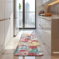 thumbnail image 4 of Pioneer Flower Floral Print Pattern Kitchen Rug Mat,Kitchen Runner Rugs Non Skid Washable,Decorative Kitchen Floor Mats for Kitchen,Sink,Laundry,17"x47.2", 4 of 7