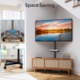 thumbnail image 4 of HOMOUNT Mobile TV Stand,Rolling TV Cart for 24-60" TVs, Portable TV Floor Stand with Wheels,Adjustable Shelf & Tilt,Max VESA 400x400mm,up to 77 lbs, 4 of 10