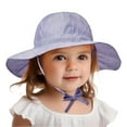 thumbnail image 2 of Besolor Toddler Baby Sun Hat Kids Summer Striped Adjustable Beach Outdoor Wide Brim Sun Protection Bucket Hat, 2 of 4