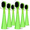 Green, variant on Compatible with Burst Kids Electric Toothbrush Replacement Heads with Dust Cover Caps, Perfect Fit with BURST Kids Sonic Kids Toothbrush,6 Pack,Blue