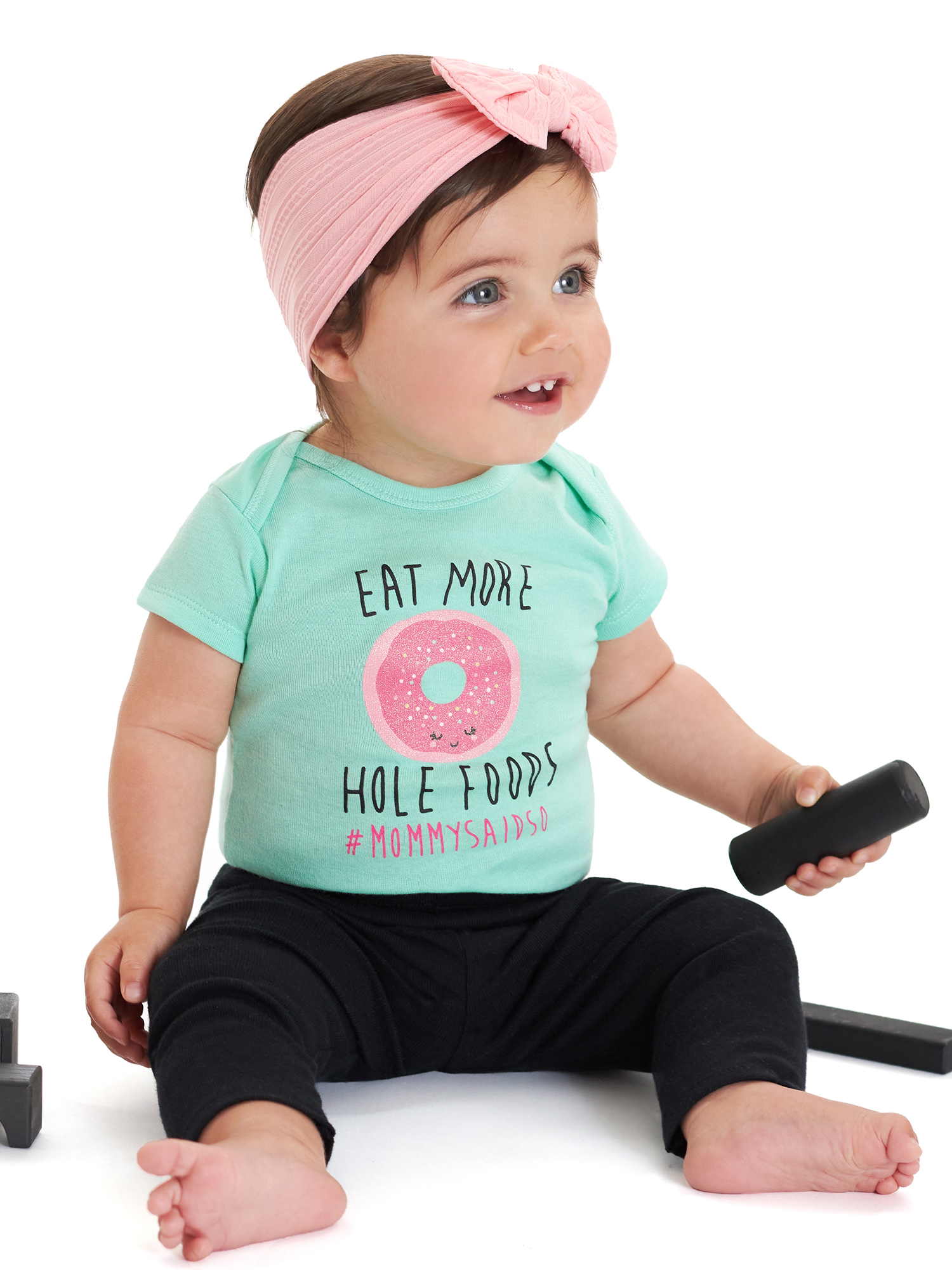 Onesies Brand Baby Girl Bodysuits & Pants, 6-Piece Outfit Set - image 3 of 9