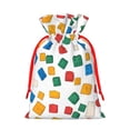 thumbnail image 2 of Linen Bundle Pocket Gift Bag Drawstring Opening And Closing Method For Christmas Birthday Anniversary As A Gift Packaging Small Multicolored Building Block (12), 2 of 8