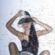 thumbnail image 5 of Fashion Classic Disco Ball Festival Visor Hat Glass Glitter Disco Cap Mirror, 5 of 5