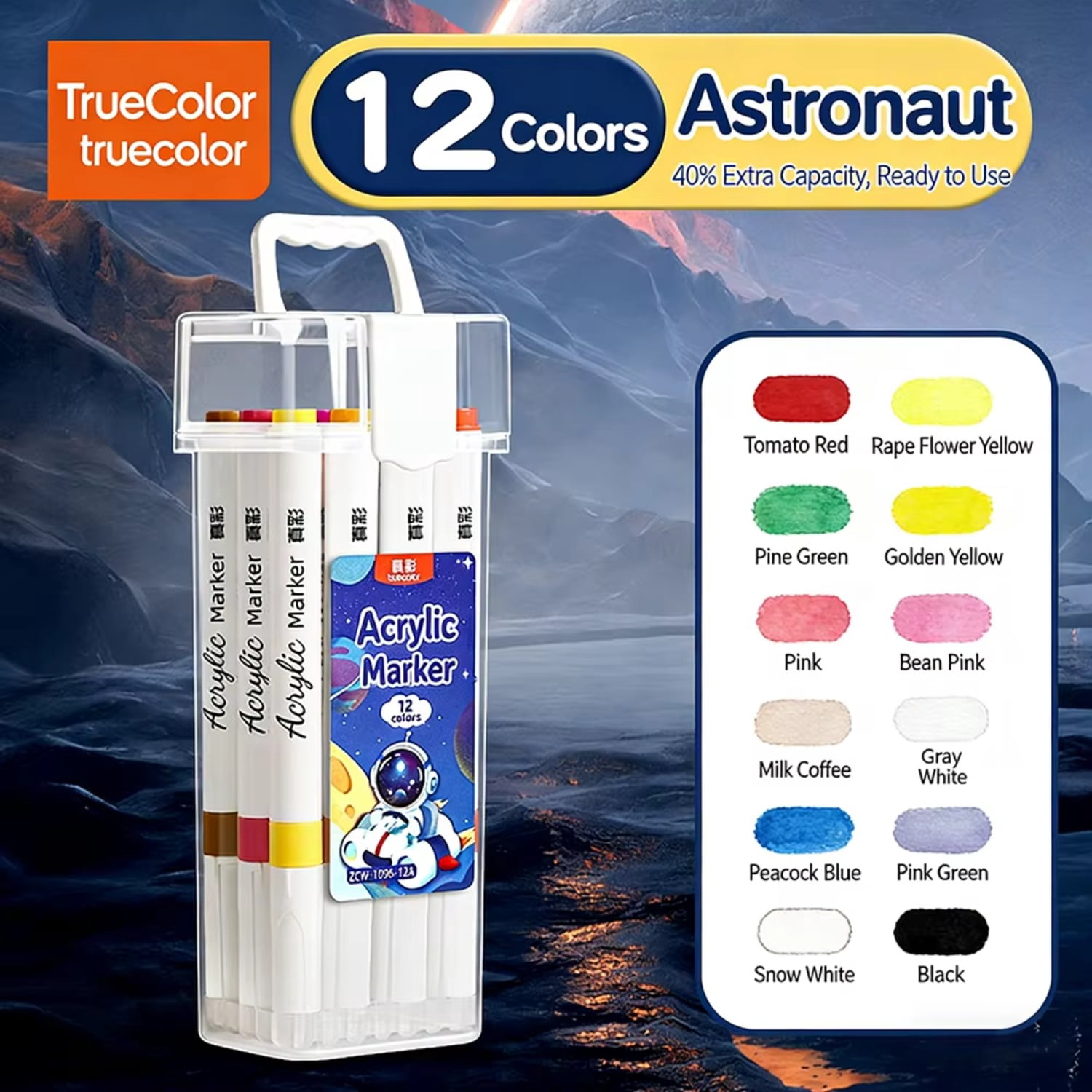 Colors Acrylic Paint Markers Set No Shake No Press Design Opaque Ink With Layering Ability For Artists Painters Painting Graf