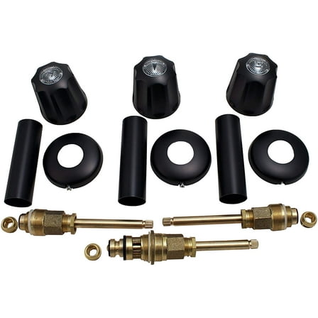 Fits Gerber 87-215 Old Style Trim & Repair Kit, Oil Rubbed Bronze Finish, With Sleeve, Flanges and Stems - By Plumb USA