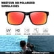thumbnail image 2 of Gafas de sol MEETSUN con protección UV400 polarizadas, paquete de 2, negro+rojo, 2 of 6