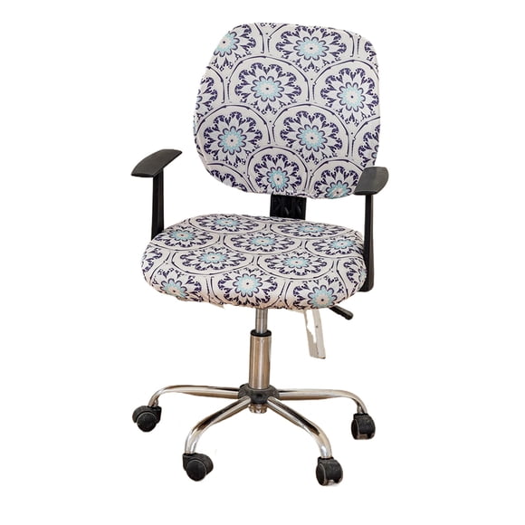 Advancent Juego de protectores para asiento elevador de computadora, funda elástica de licra para silla de oficina dividida, funda para asiento Decoración del hogar tipo+4