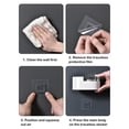 thumbnail image 5 of No-Drill Plastic Wall-Mounted & Desktop Ashtray - Removable Stainless Steel Liner for Easy Cleaning, Versatile Holder for Bathroom/Office/Kitchen, Durable Odor-Resistant Design, 6*4*3in, Green, 5 of 6