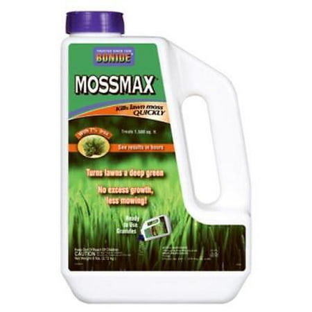 6 LB Mossmax Granules Acts Quickly To Kill Moss In Lawns & Gardens