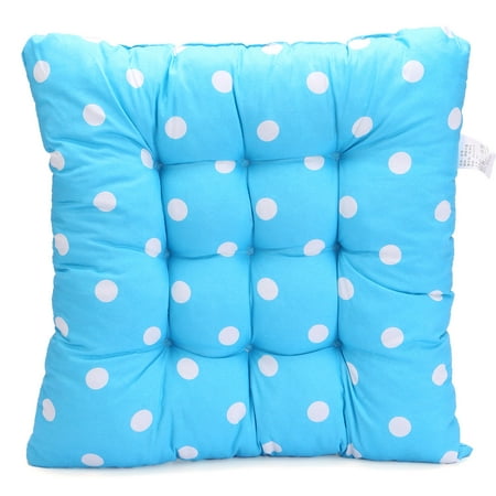 TKOOFN Square Polka Dot Seat Cushion Home Office Travel Trip Soft Chair Cushion Pad