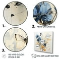 thumbnail image 3 of Designart "Whispered Symphony Of A Blue Orchid I" Orchids Floater Framed Canvas Wall Art, 3 of 5