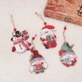 thumbnail image 3 of 4 Uds Retro europeo muñeco sin rostro colgante pareja muñeca colgante árbol de Navidad Accesorios, 3 of 5