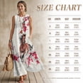 thumbnail image 5 of FOR U DESIGNS Plum Blossom Clouds Horse Print Couple Outfits Matchable Clothes Linen-Like Sleeveless Women's Dress and Men's Button Down Shirt for Summer Date Night, 5 of 7