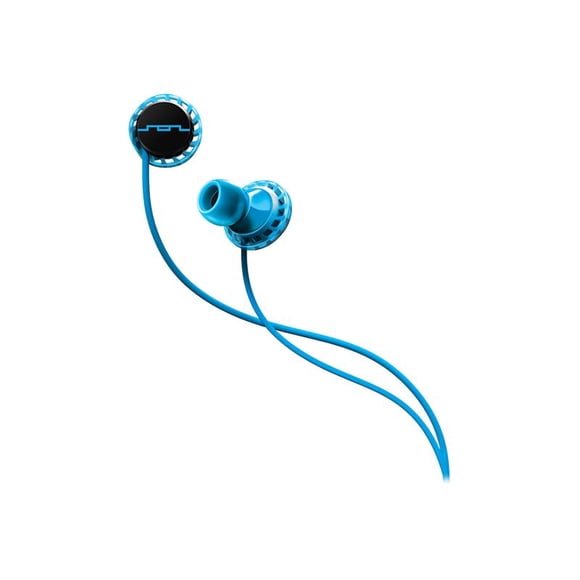 SOL REPUBLIC RELAYS SPORT - Earphones with mic - in-ear - wired - 3.5 mm jack - noise isolating - android blue