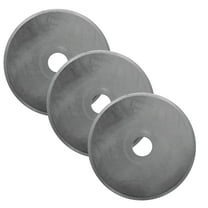 Westcott 45mm Rotary Fabric Cutter Replacement Blade for Sewing, Titanium Bonded, Craft & Sewing Tool, 3-Pack