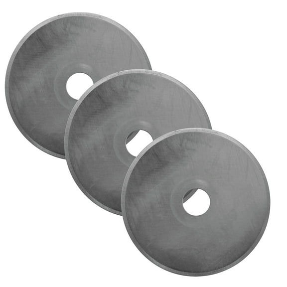 Westcott 45mm Rotary Fabric Cutter Replacement Blade for Sewing, Titanium Bonded, Craft & Sewing Tool, 3-Pack
