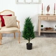 thumbnail image 2 of Nearly Natural 3 ft. Cypress Tower Artificial Tree, UV Resistant (Indoor/Outdoor), 2 of 5