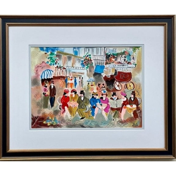 Zule Moskowitz "Old Bakery II" Hand Signed Limited Edition FRAMED ART Cafe New Generic