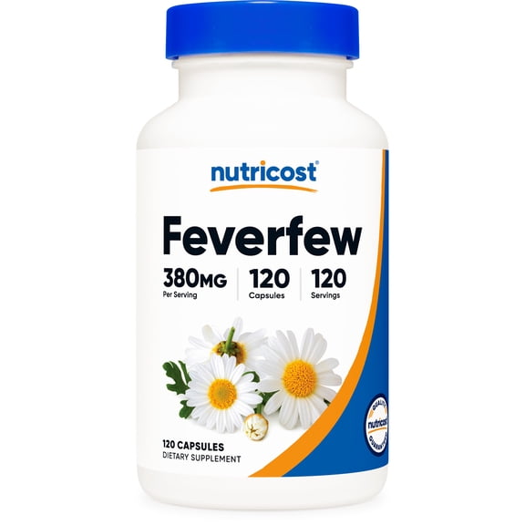 Nutricost Feverfew Capsules 380mg, 120 Capsules, Vegetarian Friendly, Non-GMO & Gluten Free